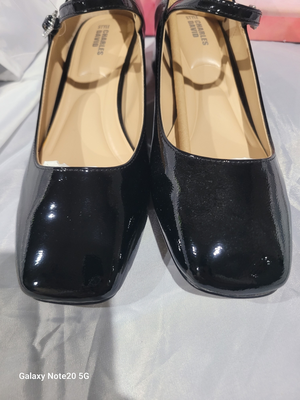 Style & Charles David Black Patent Zenovia Mary Jane Heels $130 sz 9.5 NIB - Picture 6 of 11